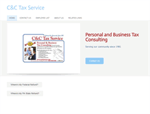 Tablet Screenshot of cctaxservice.com